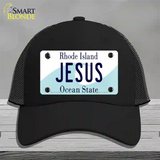 Jesus Rhode Island State Novelty License Plate Hat Mesh / Black