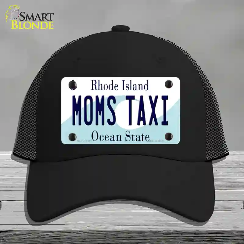 Moms Taxi Rhode Island State Novelty License Plate Hat Mesh / Black