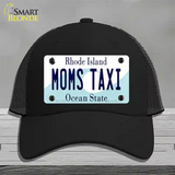 Moms Taxi Rhode Island State Novelty License Plate Hat Mesh / Black