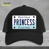 Princess Rhode Island State Novelty License Plate Hat Mesh / Black