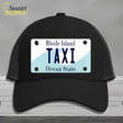 Taxi Rhode Island State Novelty License Plate Hat Mesh / Black