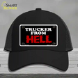 Mesh From Hell Novelty License Plate Hat Mesh / Black