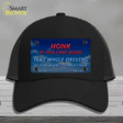 Honk If You Love Jesus Novelty License Plate Hat Mesh / Black