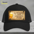 No Working During Drinking Hours Novelty License Plate Hat Mesh / Black