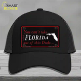 Florida Dude Novelty License Plate Hat Mesh / Black