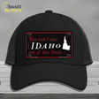 Idaho Dude Novelty License Plate Hat Mesh / Black