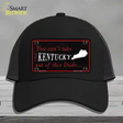 Kentucky Dude Novelty License Plate Hat Mesh / Black