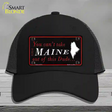 Maine Dude Novelty License Plate Hat Mesh / Black