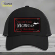 Michigan Dude Novelty License Plate Hat Mesh / Black