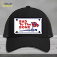 Bad To The Bone Novelty License Plate Hat Mesh / Black