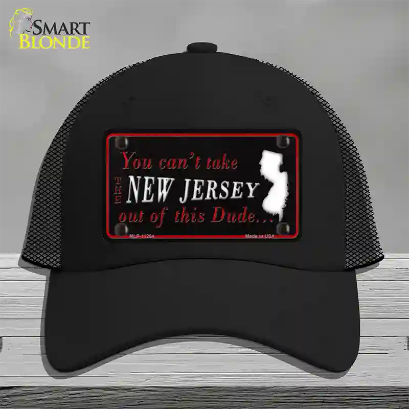 New Jersey Dude Novelty License Plate Hat Mesh / Black