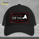 New York Dude Novelty License Plate Hat Mesh / Black