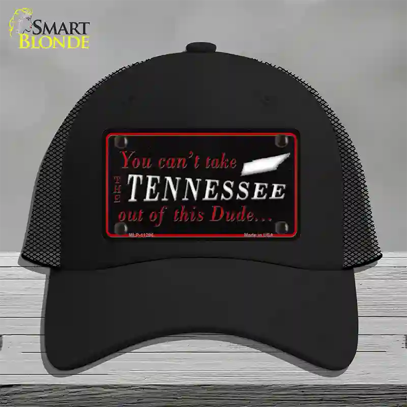 Tennessee Dude Novelty License Plate Hat Mesh / Black