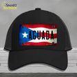 Aguada Puerto Rico Flag Novelty License Plate Hat Mesh / Black