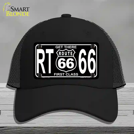 Get There 1st Class Novelty License Plate Hat Mesh / Black