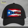 Fajardo Puerto Rico Flag Novelty License Plate Hat Mesh / Black