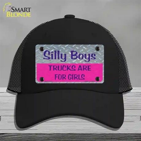 Silly Boys Novelty License Plate Hat Mesh / Black