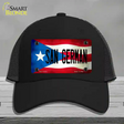 San German Puerto Rico Flag Novelty License Plate Hat Mesh / Black