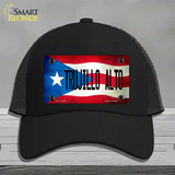 Trujillo Alto Puerto Rico Flag Novelty License Plate Hat Mesh / Black