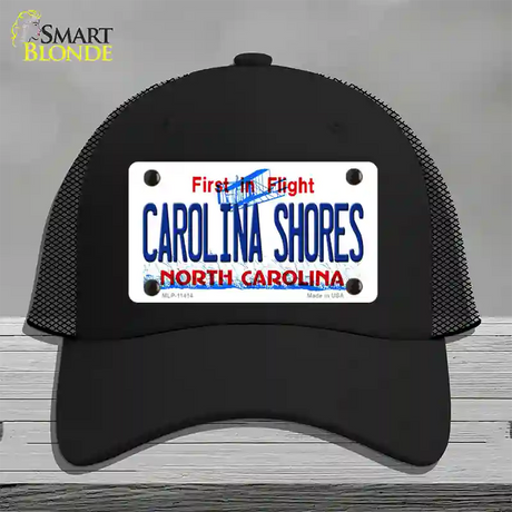 Carolina Shores North Carolina Novelty License Plate Hat Mesh / Black