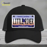 Little River South Carolina Novelty License Plate Hat Mesh / Black