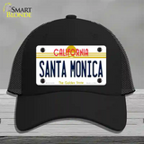 Santa Monica California Novelty License Plate Hat Mesh / Black