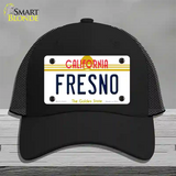 Fresno California Novelty License Plate Hat Mesh / Black