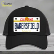 Bakersfield California Novelty License Plate Hat Mesh / Black