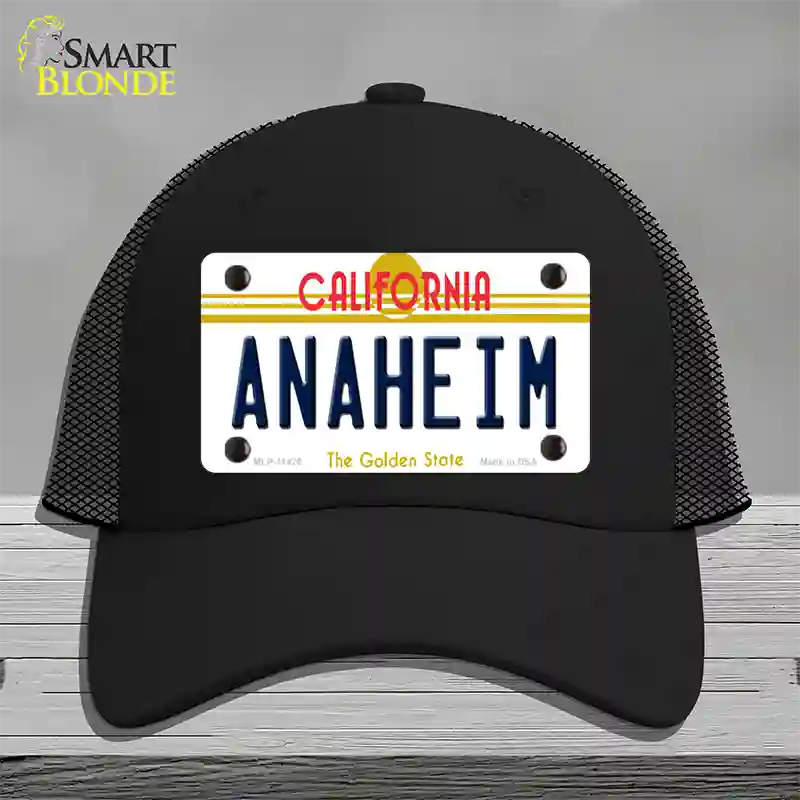 Anaheim California Novelty License Plate Hat Mesh / Black