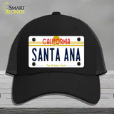 Santa Ana California Novelty License Plate Hat Mesh / Black