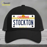 Stockton California Novelty License Plate Hat Mesh / Black