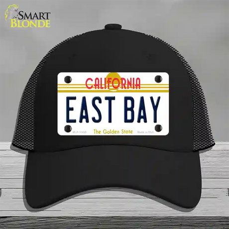 East Bay California Novelty License Plate Hat Mesh / Black