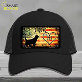 I Love My Cat Novelty License Plate Hat Mesh / Black