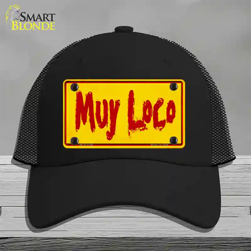 Muy Loco Novelty License Plate Hat Mesh / Black