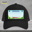 Indiana Recycle State Blank Novelty License Plate Hat Mesh / Black