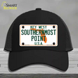 Key West Southernmost Point Novelty License Plate Hat Mesh / Black