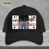 No Beer No Money Just Married Novelty License Plate Hat Mesh / Black