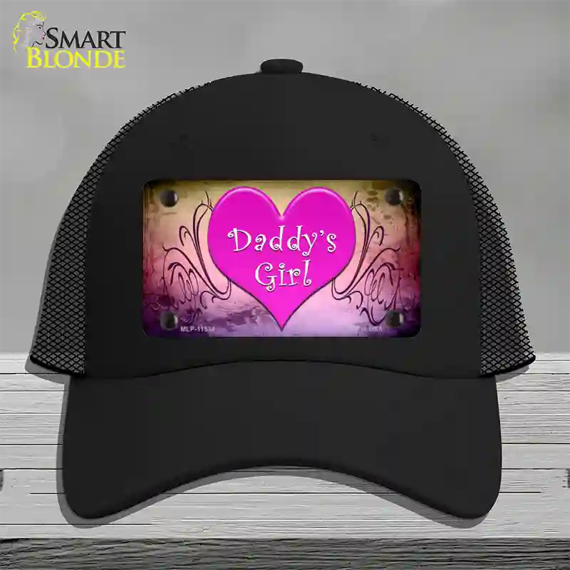 Daddys Girl Novelty License Plate Hat Mesh / Black