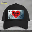 Mamas Boy Novelty License Plate Hat Mesh / Black