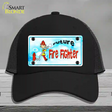 Future Fire Fighter Novelty License Plate Hat Mesh / Black