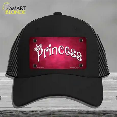 Princess Novelty License Plate Hat Mesh / Black