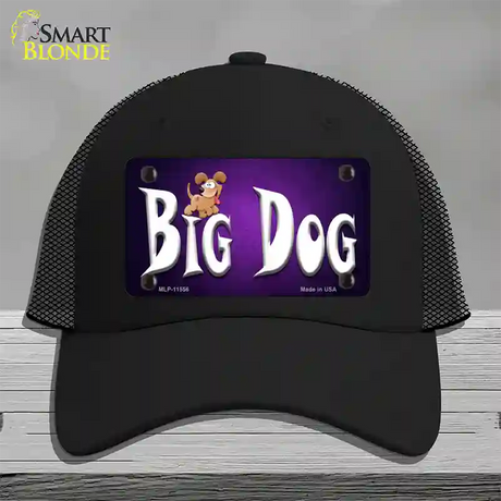 Big Dog Novelty License Plate Hat Mesh / Black