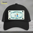 Just Like Dad Novelty License Plate Hat Mesh / Black