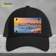 California Beach State Novelty License Plate Hat Mesh / Black