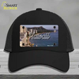 Hawaii Beach State Novelty License Plate Hat Mesh / Black