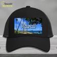 Hawaii Palm Trees State Novelty License Plate Hat Mesh / Black