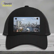 Maryland River Skyline State Novelty License Plate Hat Mesh / Black