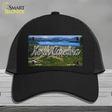 North Carolina Dam State Novelty License Plate Hat Mesh / Black