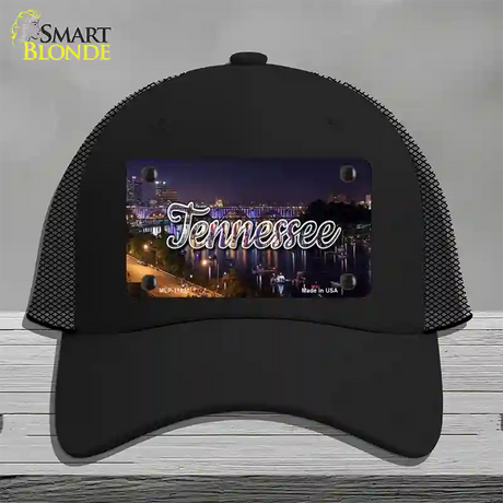 Tennessee Bridge Lights State Novelty License Plate Hat Mesh / Black