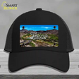 Texas Open Mountain Road State Novelty License Plate Hat Mesh / Black